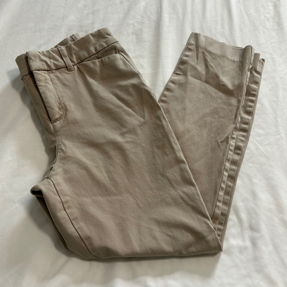 Old Navy Pixie Skinny High Rise Pants Womens 6 Tan Khaki Stretch Secret-Smooth